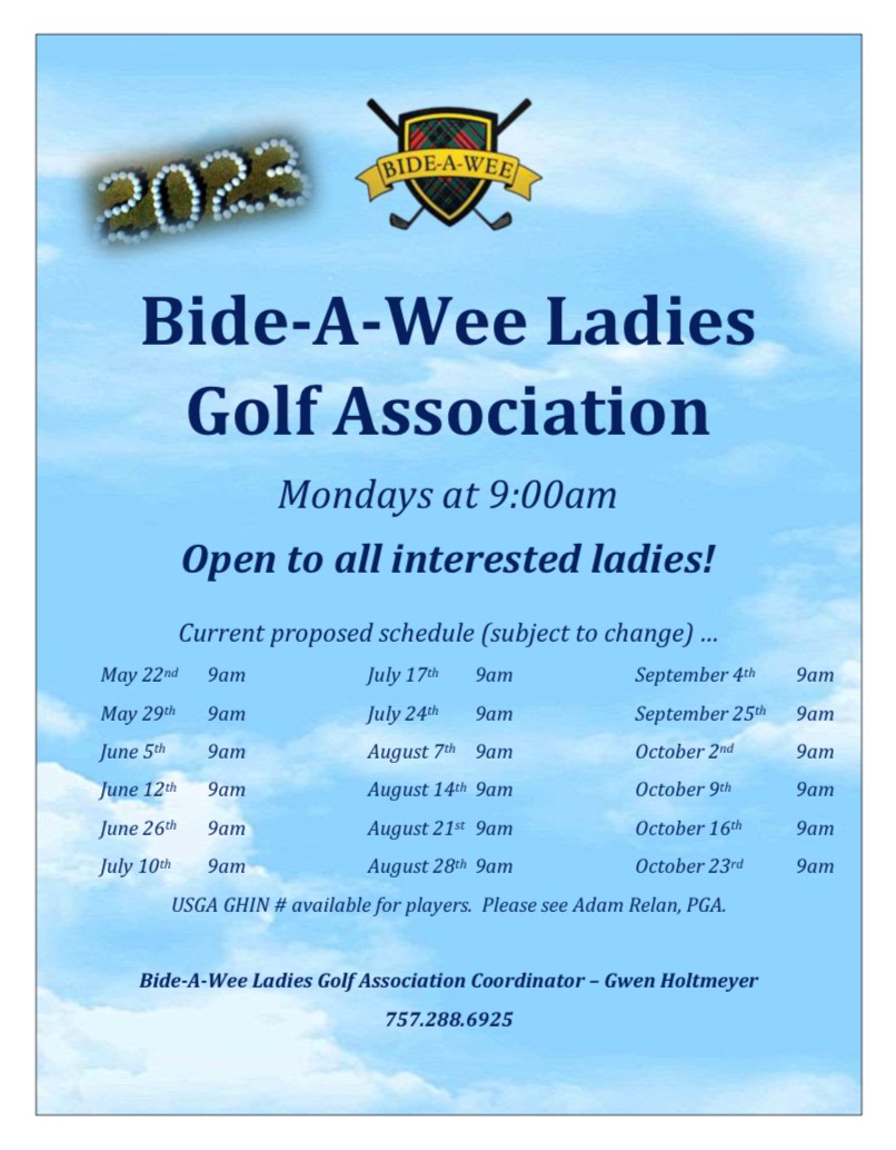 CORRECTION Ladies Golf Association 5/22/2023